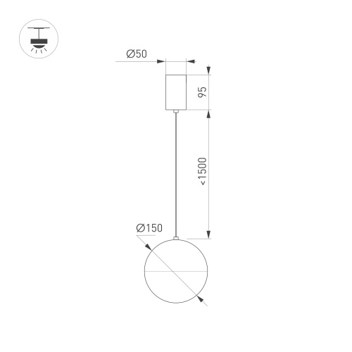 Светильник SP-EMISFERO-R150-6W Warm000 (WH, 170 deg, 230V) (Arlight, IP20 Металл, 3 года) в Кадникове фото 5