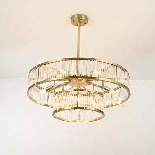 Люстра на штанге Imperiumloft RH Marais Round Chandelier D80 40,2668 в Нижнем Новгороде фото 2