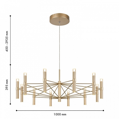 Подвесная люстра Favourite Blick 4759-12P в Нижнем Новгороде фото 2