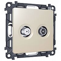 ТВ-розетка и SAT-розетка оконечная без рамки Ambrella Volt ALFA MA333310 в Нижнем Новгороде