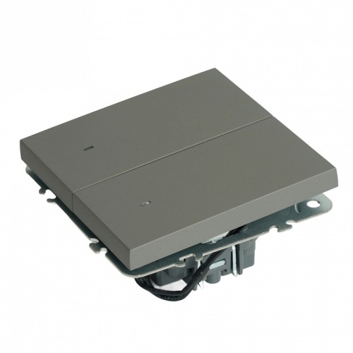 Выключатель двухклавишный с подсветкой без рамки Stekker Эмили 49942 в Нижнем Новгороде фото 3