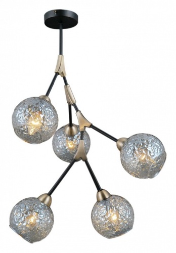 Люстра на штанге ILLUMICO  IL0263-5PSQ-79 BK AB в Нижнем Новгороде