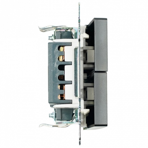 Выключатель двухклавишный без рамки Stekker Катрин 39606 в Нижнем Новгороде фото 4