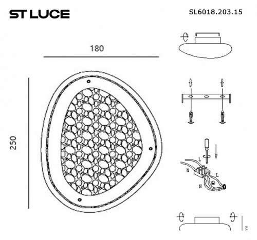 Накладной светильник ST-Luce Enigma SL6018.203.15 в Нижнем Новгороде фото 2