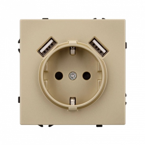 Розетка с заземлением и 2хUSB type A, без рамки Arlight SCT 054290 в Нижнем Новгороде фото 3