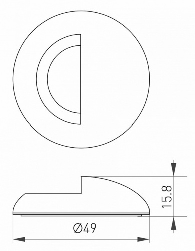 Рамка на 1 пост Arlight Deck 035757 в Нижнем Новгороде фото 2