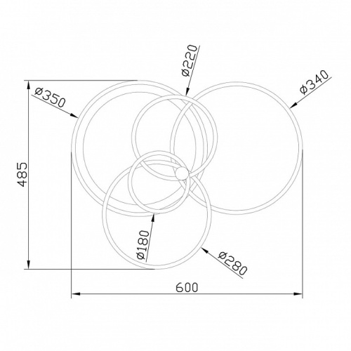 Люстра на штанге Escada Contour 10213/4LED BL White в Нижнем Новгороде фото 4