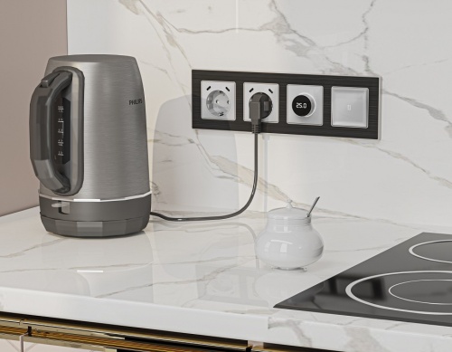 Терморегулятор электромеханический для теплого пола без рамки Ambrella Volt ALFA MA405810 в Нижнем Новгороде фото 2