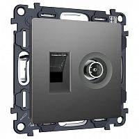 ТВ-розетка и розетка Ethernet RJ-45 без рамки Ambrella Volt ALFA MA662510 в Нижнем Новгороде