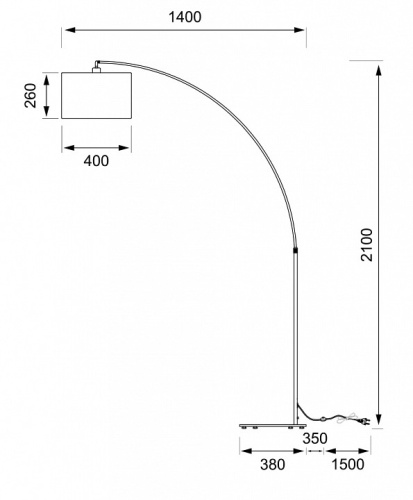 Торшер Maytoni Nevada Z328-FL-01-B в Нижнем Новгороде фото 2