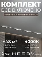 Комплект трековый Hesby Lighting Skylite №1 HSBL_kompl_S001_NI4W4K в Нижнем Новгороде