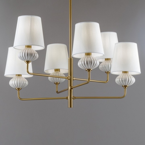 Люстра на штанге Freya Ceramics FR2029PL-06BS в Нижнем Новгороде фото 8