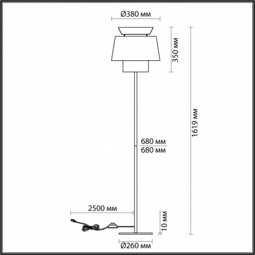 Торшер Odeon Light Kressa 4992/1F в Архангельске фото 3