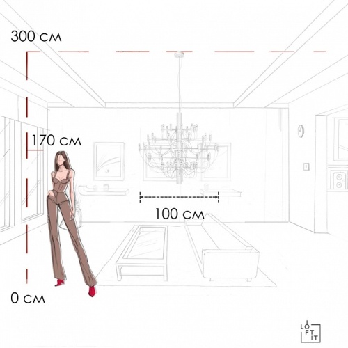 Подвесная люстра Loft it Gino 10196/1000 White в Нижнем Новгороде фото 6
