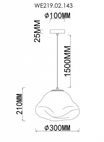 Подвесной светильник Wertmark Isola WE219.02.143 в Белово фото 2