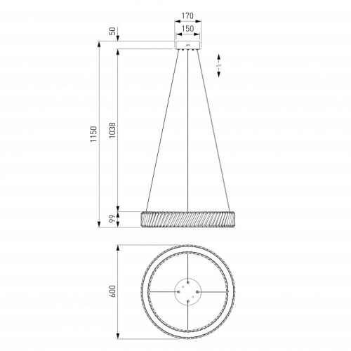 Подвесной светильник Eurosvet Solis 101004 LED в Нижнем Новгороде фото 4