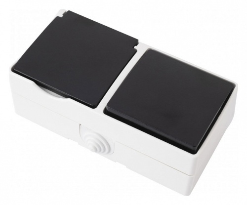 Блок с выключателями одноклавишными влагозащищенными Arte Milano am-309 309.52-1.grey в Нижнем Новгороде фото 3