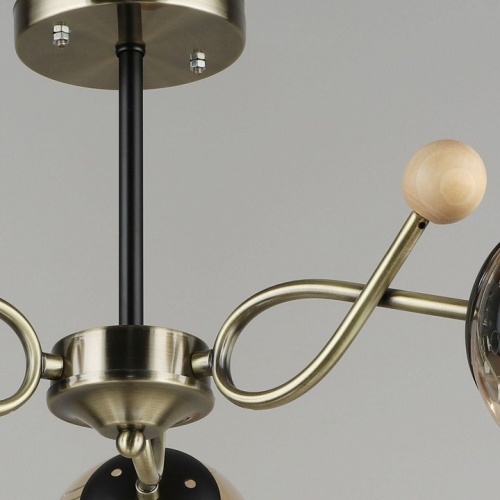 Люстра на штанге 02021-0.3-03 AB+BK в Нижнем Новгороде фото 2