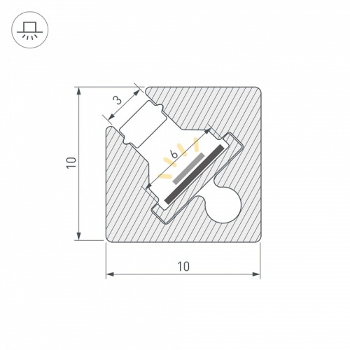 Короб накладной угловой внутренний Arlight SL-KANT 055320 в Нижнем Новгороде фото 2