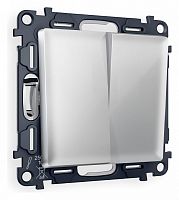 Выключатель двухклавишный без рамки Ambrella Volt ALFA MA403010 в Нижнем Новгороде