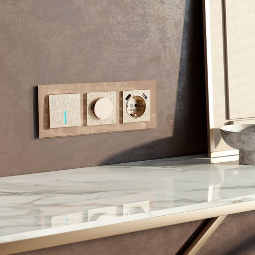 Диммер без рамки Werkel шампань рифленый W1142010 в Нижнем Новгороде фото 2