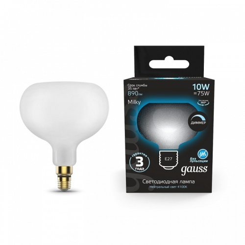 Лампа светодиодная Gauss Filament E27 10Вт 4100K 1017802210-D в Нижнем Новгороде фото 3