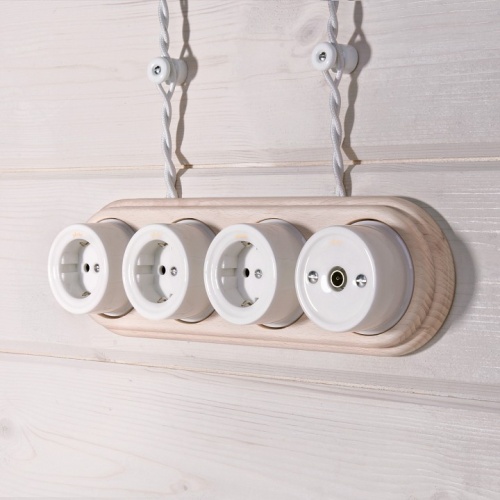 Провод электропитания Werkel Ретро 2х2,5 (белый) W6452301 в Нижнем Новгороде фото 3