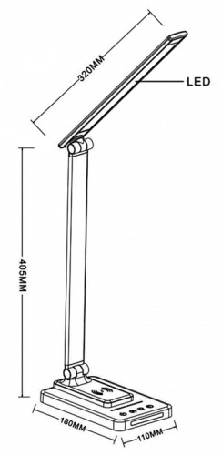 Настольная лампа офисная Arte Lamp William A5122LT-1BK в Старом Осколе фото 2