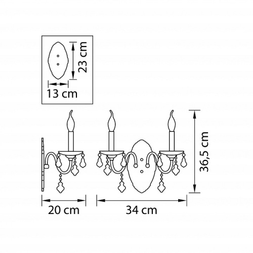 Бра Lightstar Classic 700624 в Коркино фото 5