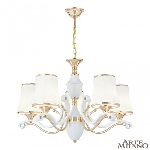 Подвесная люстра Arte Milano Florentia-3987 303987/5 Wh/Gd в Нижнем Новгороде фото 11