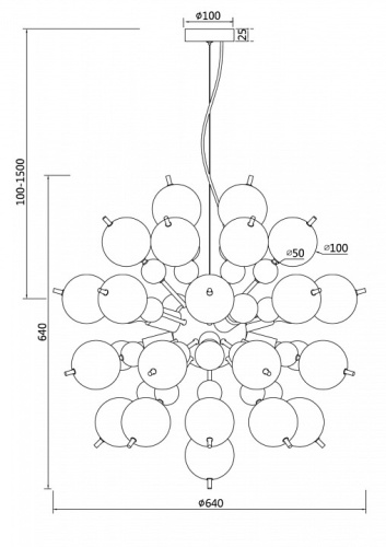 Подвесная люстра Maytoni Bolla MOD133PL-08BS в Нижнем Новгороде фото 6