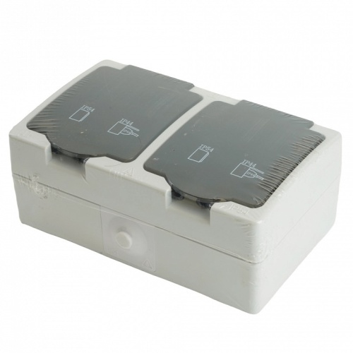 Розетка влагозащищенная с заземлением и крышкой Stekker Велена 32754 в Нижнем Новгороде фото 4