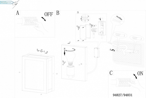 Накладной светильник Eglo Alamonte 1 94831 в Нижнем Новгороде фото 2