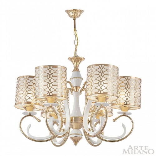 Подвесная люстра Arte Milano Florentia-1237 301237/6 Wh/Gd в Нижнем Новгороде фото 11
