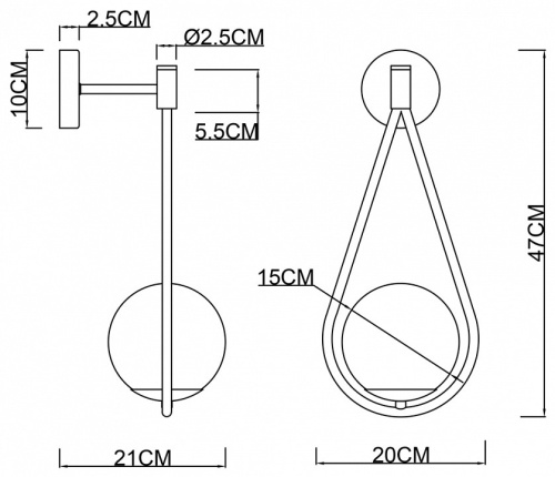 Бра Arte Lamp Matisse A7765AP-1AB в Нижнем Новгороде фото 3