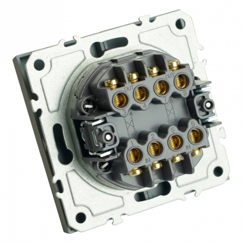 Переключатель перекрестный двухклавишный без рамки Stekker Эмили 50166 в Нижнем Новгороде фото 9