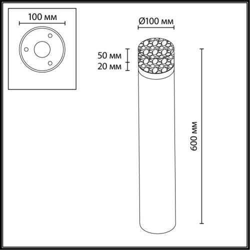 Наземный низкий светильник Odeon Light NATURE 7190/10GL в Нижнем Новгороде фото 2