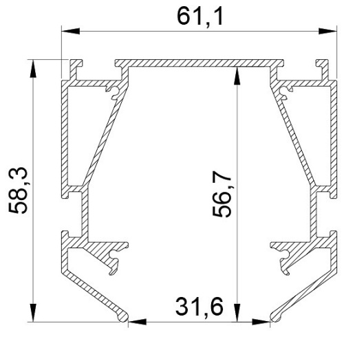 Профиль-держатель Lightstar Teta 505420 в Ермолино фото 2