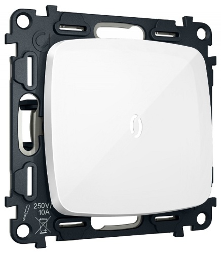 Выключатель самовозвратный одноклавишный с подсветкой, без рамки Ambrella Volt MO MO102055 в Нижнем Новгороде