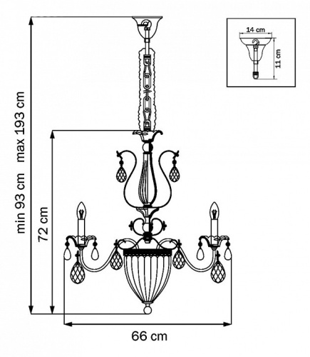 Подвесная люстра Lightstar Schon 790111 в Нижнем Новгороде фото 5