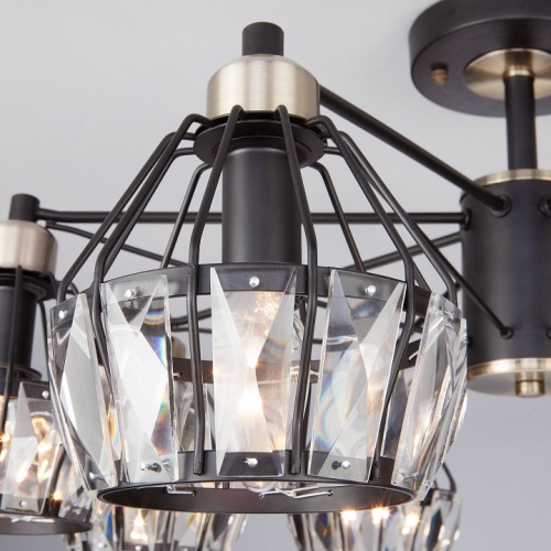 Люстра на штанге Eurosvet Lord 70075/8 черный в Нижнем Новгороде фото 6