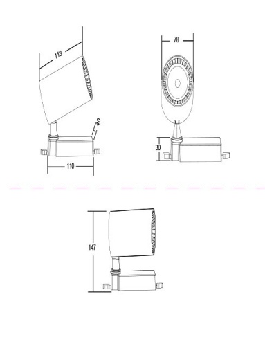 Светильник на штанге Maytoni Vuoro TR003-1-12W3K-B в Ермолино фото 3