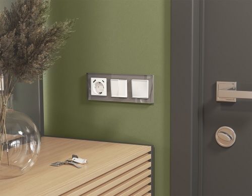 Выключатель самовозвратный одноклавишный с подсветкой, без рамки Ambrella Volt MA MA122055 в Нижнем Новгороде фото 3