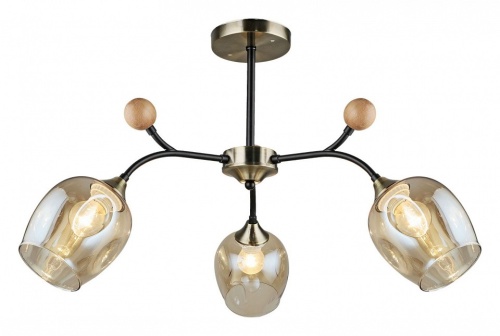 Люстра на штанге 02009-0.3-03 AB+BK в Нижнем Новгороде