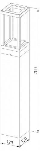 Наземный высокий светильник Elektrostandard Frame 1529 TECHNO LED в Нижнем Новгороде фото 2