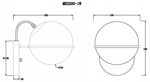 Бра MyFar Julian MR2290-1W в Нижнем Новгороде фото 2