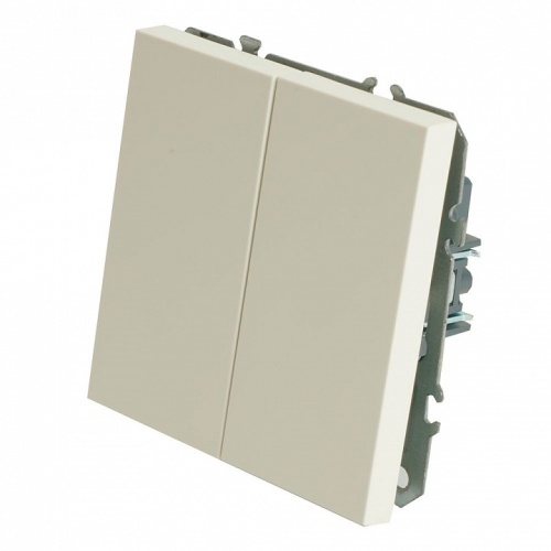 Переключатель перекрестный двухклавишный без рамки Stekker Эмили 50162 в Нижнем Новгороде фото 3