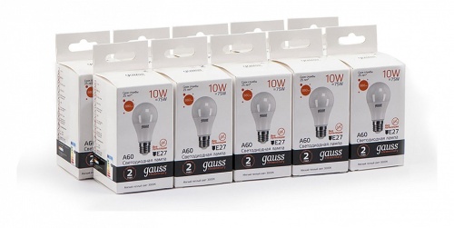 Лампа светодиодная Gauss  E27 10Вт 3000K 23210 в Нижнем Новгороде фото 6