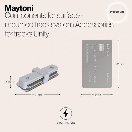 Соединитель Maytoni Accessories for tracks TRA001C-11W в Советске фото 2