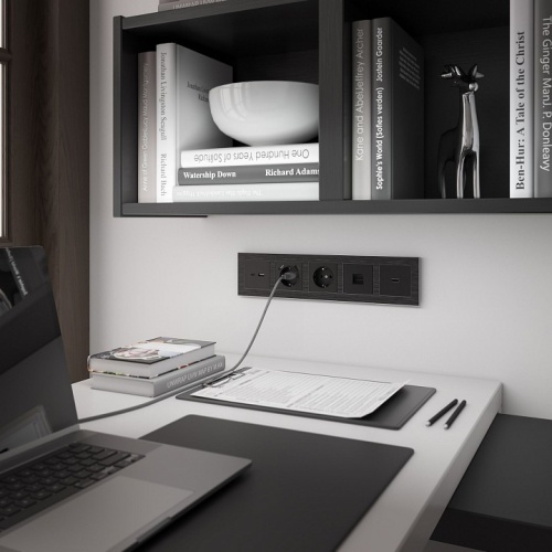 Розетка HDMI без рамки Werkel черный матовый W1186008 в Нижнем Новгороде фото 3